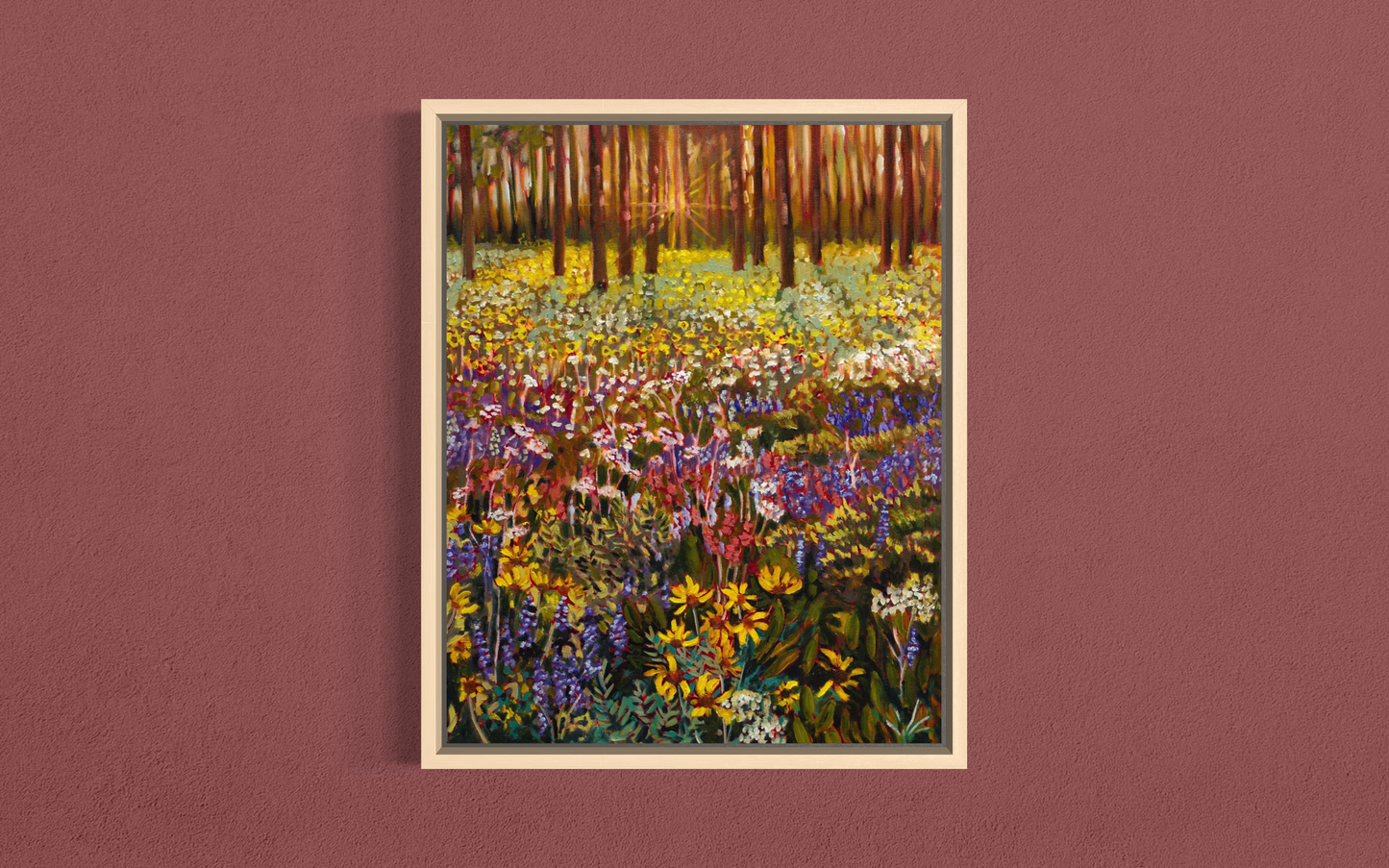 Wildflower Dusk — Canvas Print