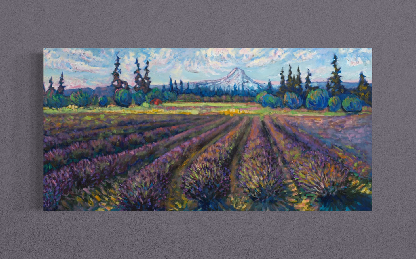 Mt. Hood Lavender — Canvas Print