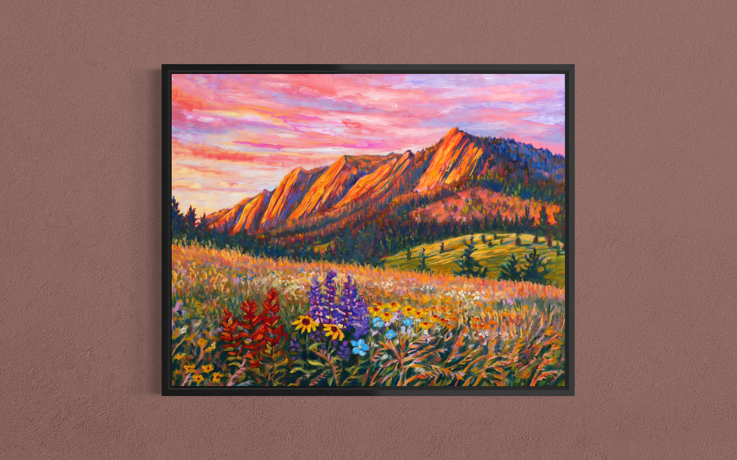 Flatirions in Bloom — Canvas Print