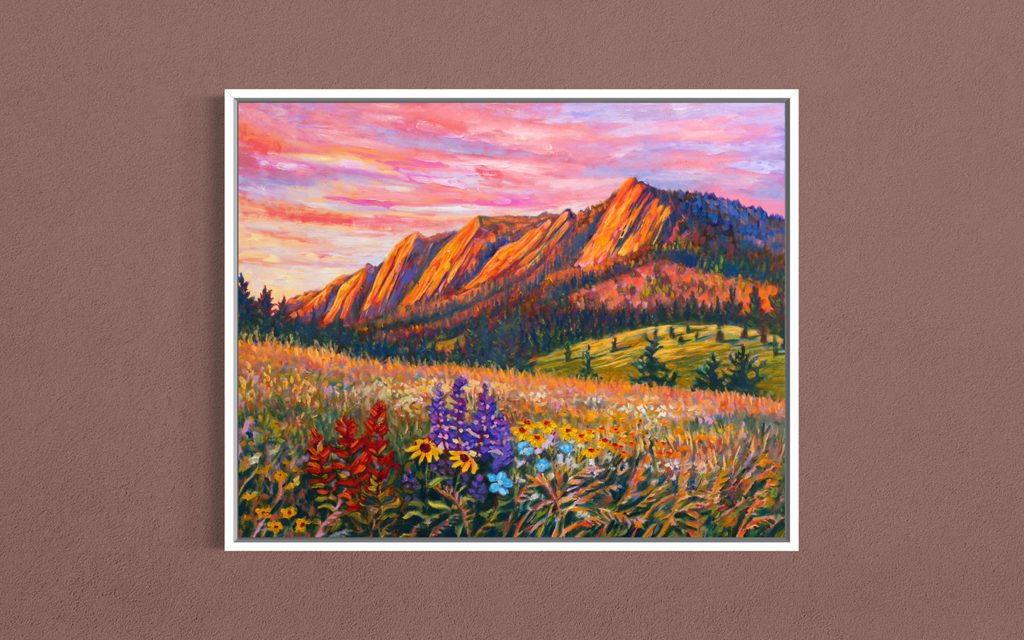 Flatirions in Bloom — Canvas Print