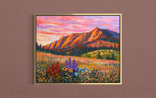 Flatirions in Bloom — Canvas Print