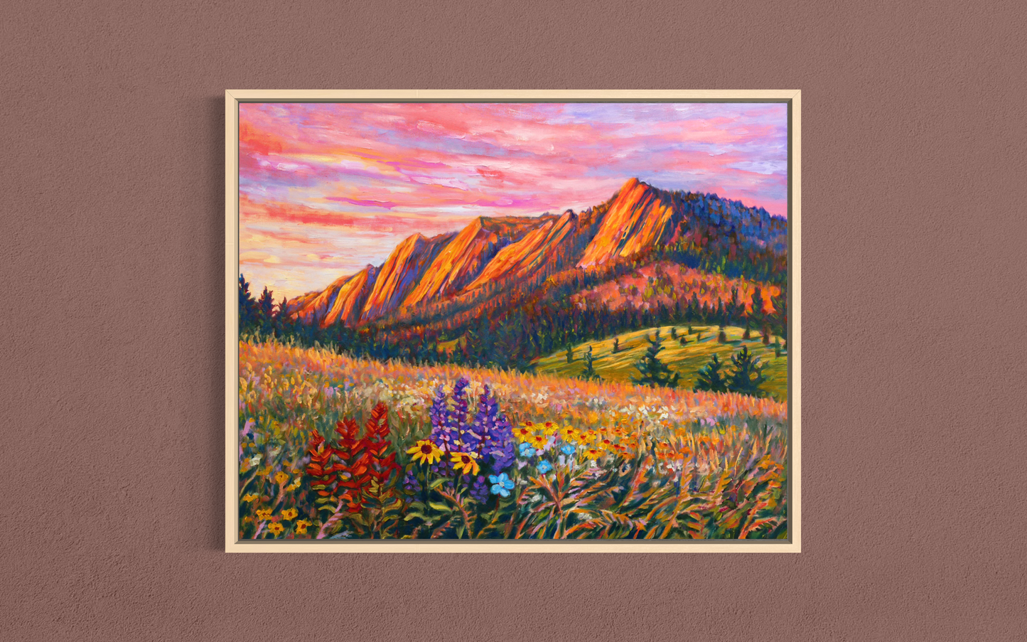 Flatirions in Bloom — Canvas Print