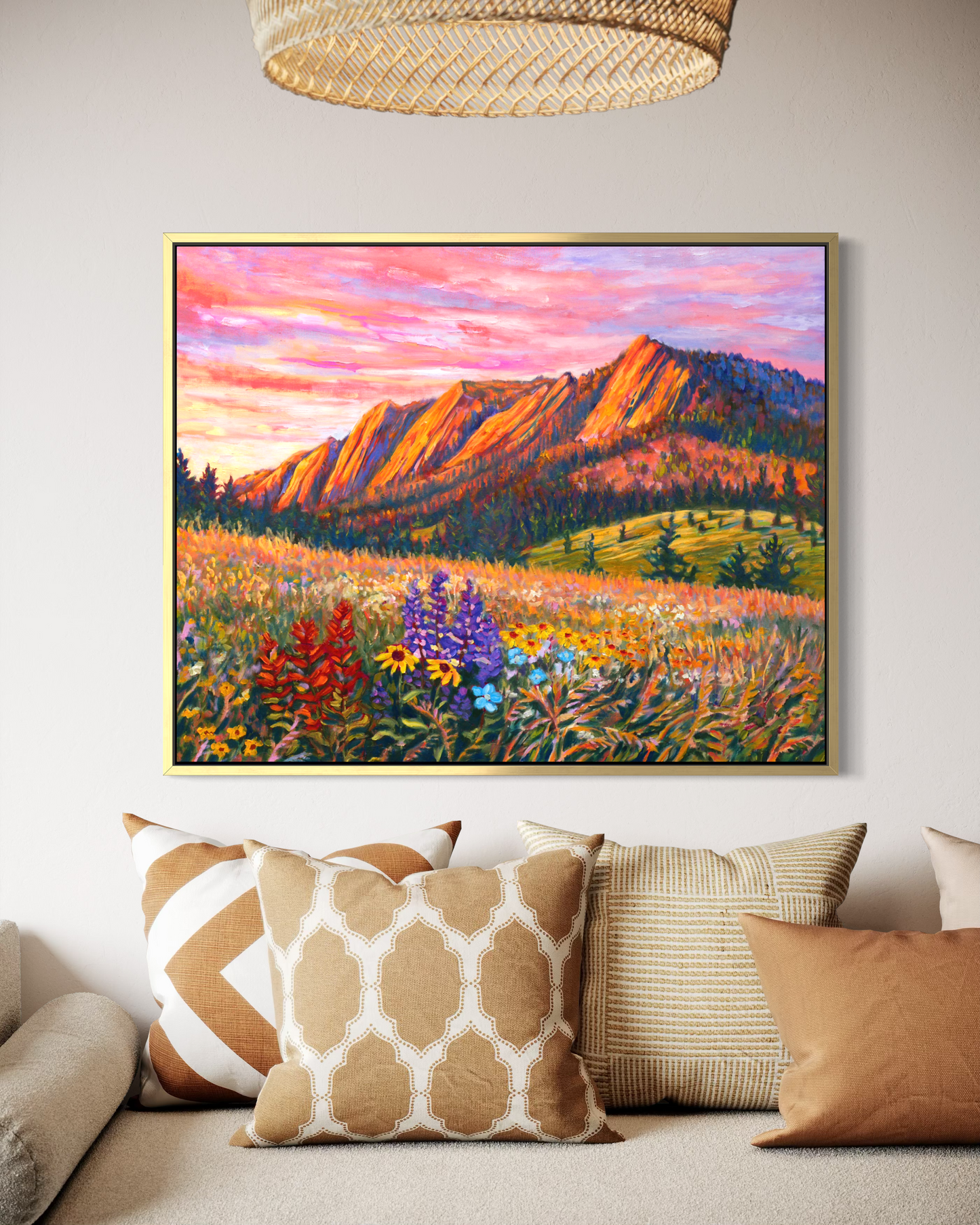 Flatirions in Bloom — Canvas Print
