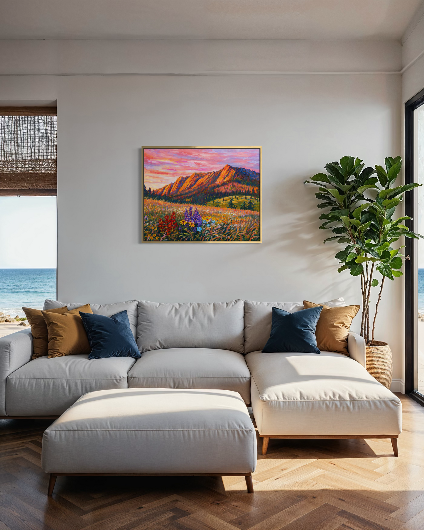 Flatirions in Bloom — Canvas Print