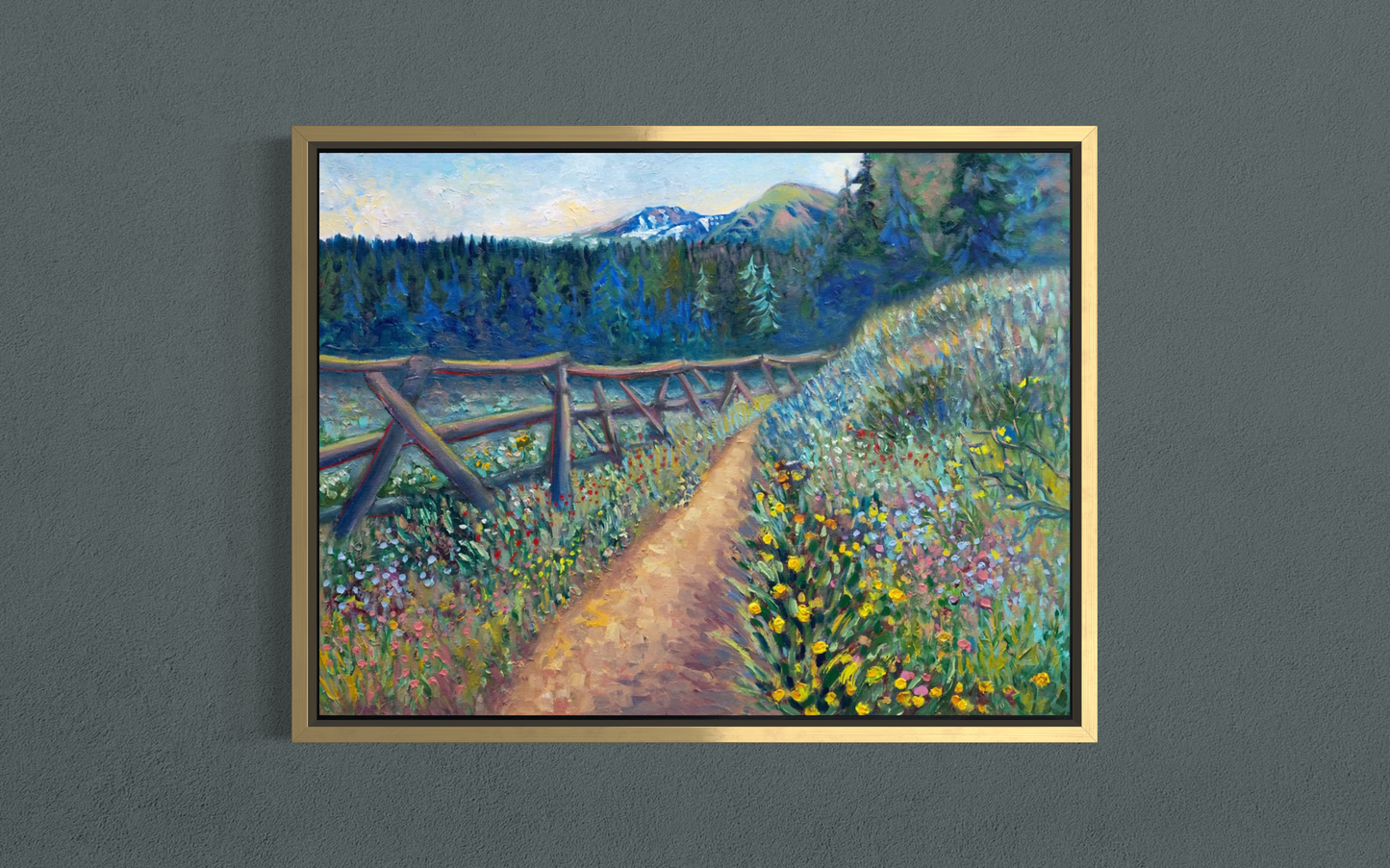Where the Trail Breathes — Canvas Print
