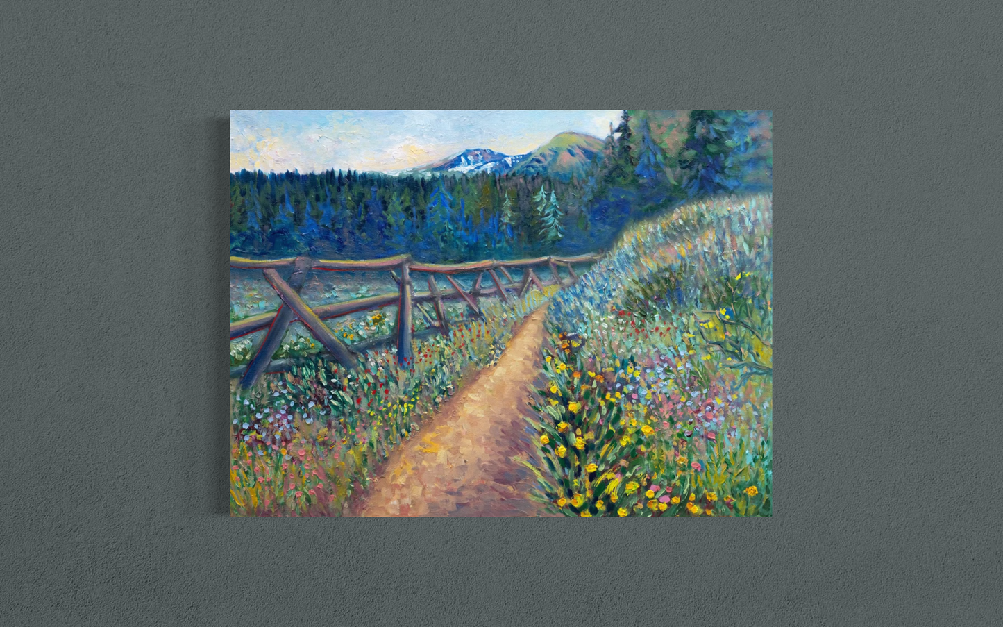 Where the Trail Breathes — Canvas Print