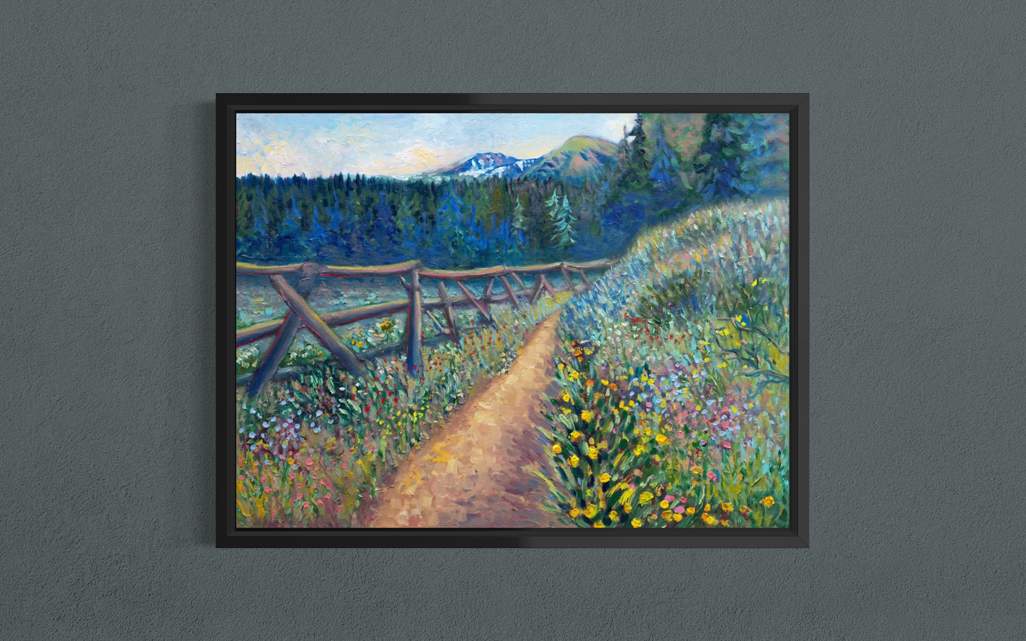 Where the Trail Breathes — Canvas Print