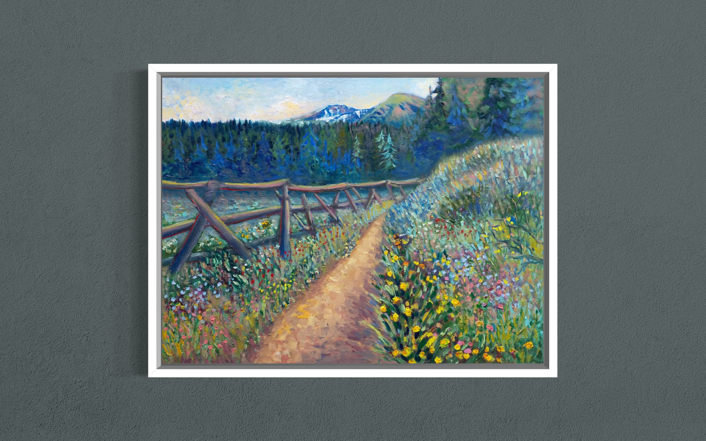 Where the Trail Breathes — Canvas Print