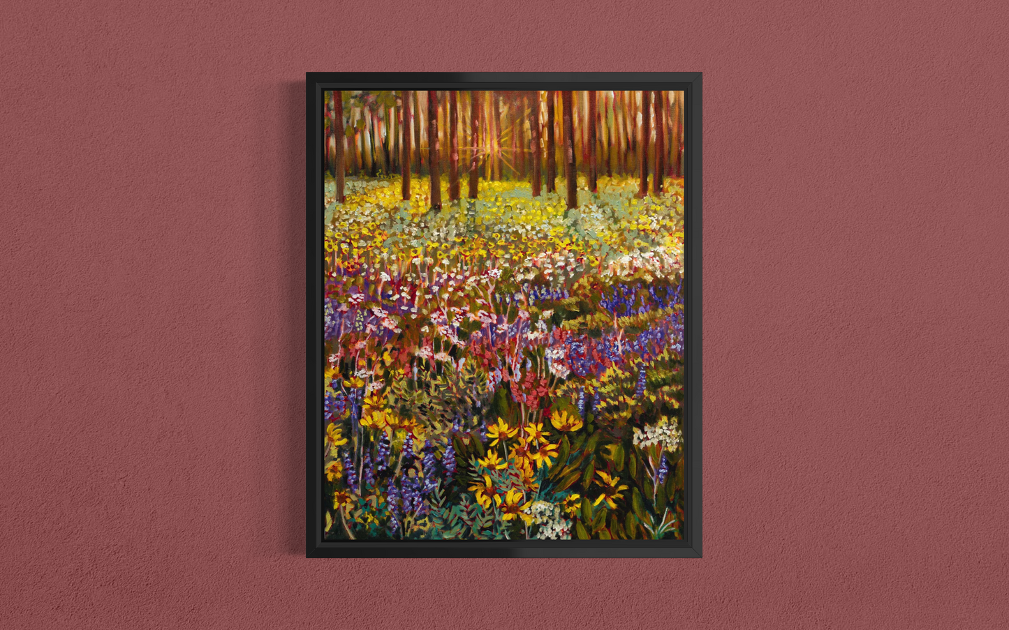Wildflower Dusk — Canvas Print