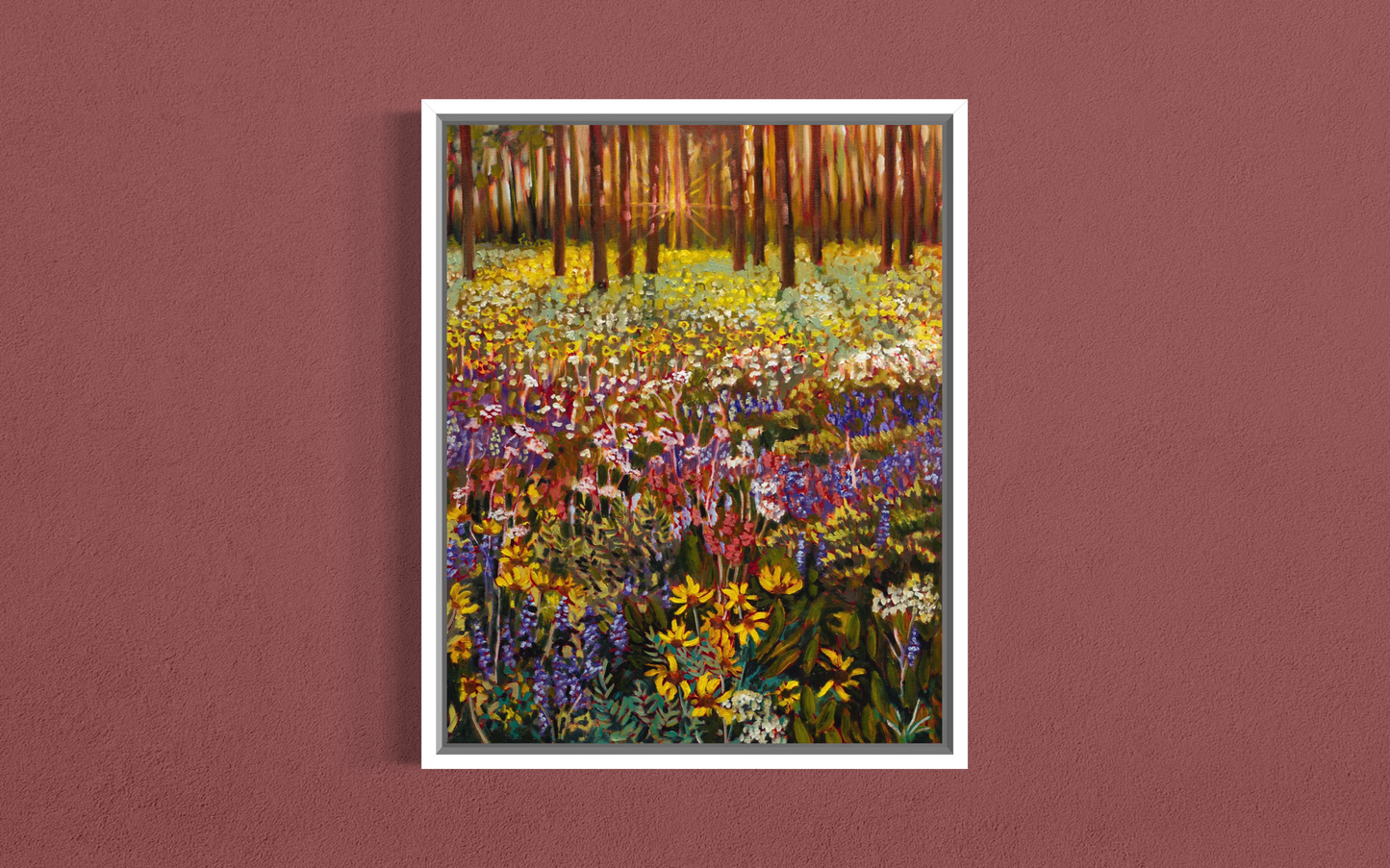 Wildflower Dusk — Canvas Print