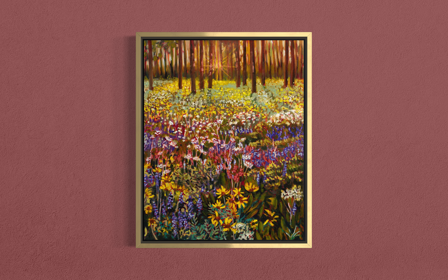Wildflower Dusk — Canvas Print