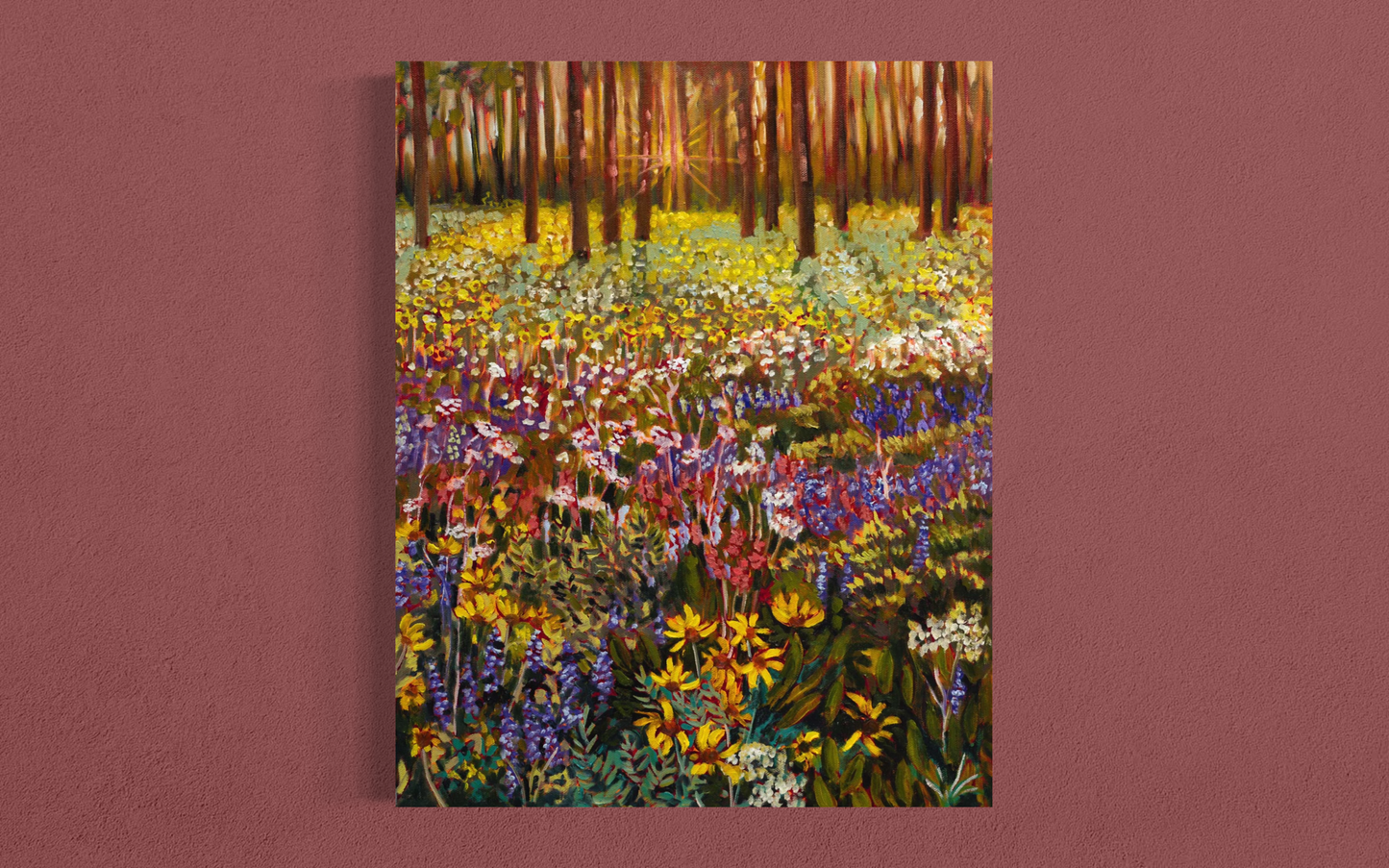 Wildflower Dusk — Canvas Print