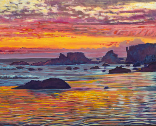 Matador Beach Sunset - Original